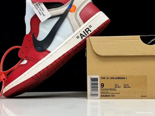 MaikeSneakers Chicago The AA3834-101 Jordan Retro Ten Off-White 1 Air 0608